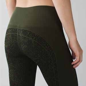 Lululemon Athletica Black and Olive Leggings